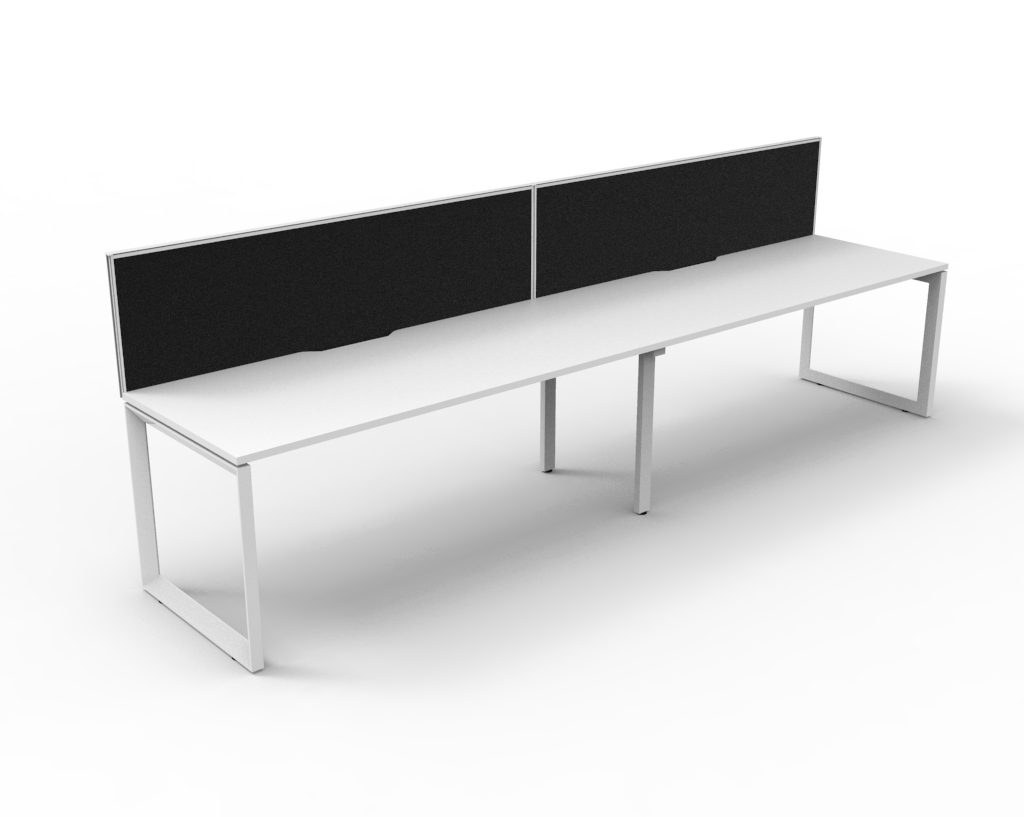 Loop 2 Person Single Sided Workstation - With Screen